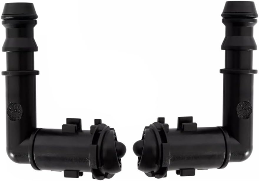 ya 12 10.8 baidi 2X For CTS 2008-2009 Left+Right HeadLight Washer Spray Nozzle Black Plastic