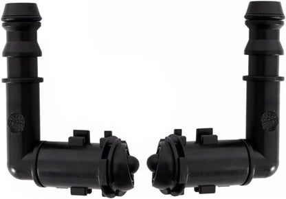 ya 12 10.8 baidi 2X For CTS 2008-2009 Left+Right HeadLight Washer Spray Nozzle Black Plastic