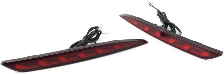 ya 2 8.15 Rear Bumper Reflector Brake Light Dynamic Lamp Fit for Tesla Model 3 2017-2022 Red
