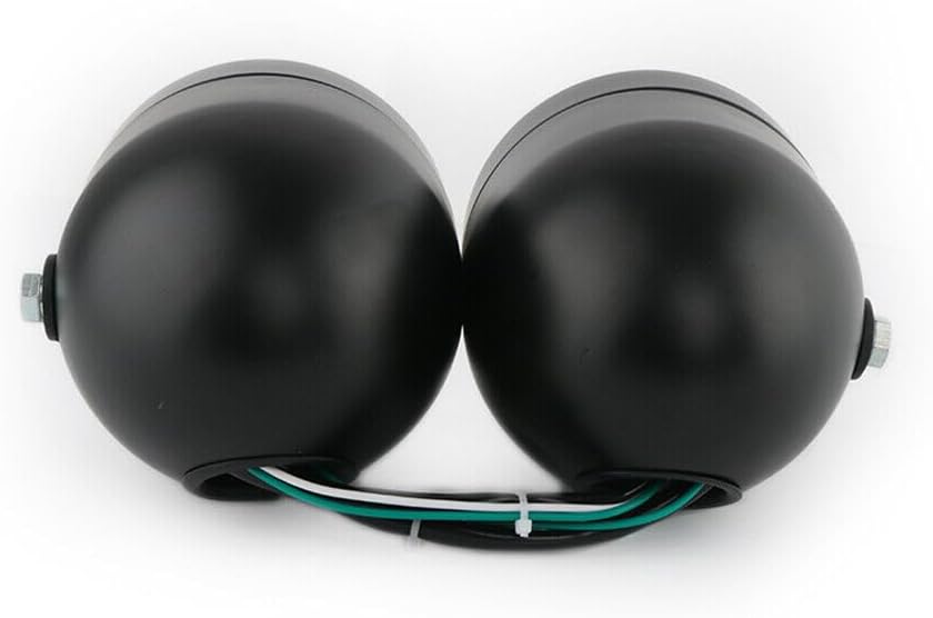 ya 4 8.14 Black double lights motorcycle double lights universal suitable for Harley for Honda 