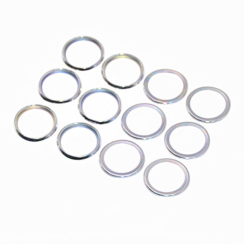 ya 5 8.10 Set of 12 Metal Engine Oil Drain Plug Washer Gaskets for Subaru 803916010