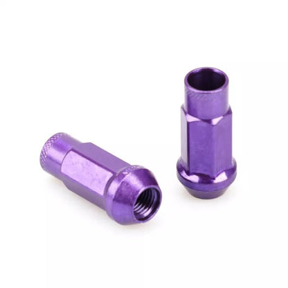 ya 10 9.16 baidi 20Pc M12x1.25 Car 48mm Open End Lug Nut Set Steel Wheel Nut Bolt w/Socket Purple