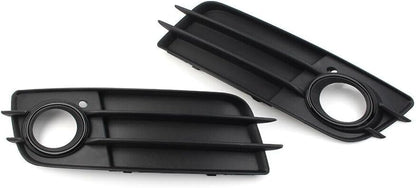 ya 2 8.15 1 pair of black front bumper fog light grille protective covers suitable for Audi A4 B8 S4 2008-2012