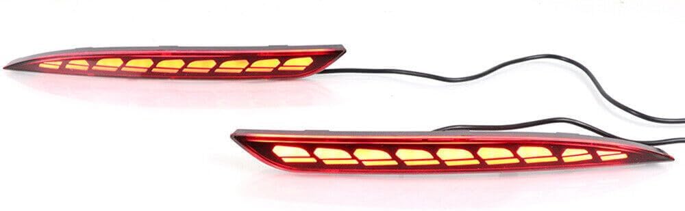 ya 10 9.16 zhengce Rear bumper LED fog light streamer turn signal light suitable for Tesla mod