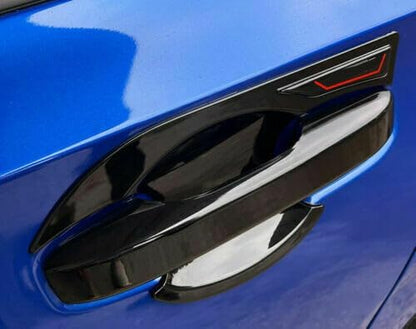 ya 5 8.10 for Honda for Civic 11th 2022-2023 Glossy Black Outer Door Handle+Bowl Cover Trim 8P