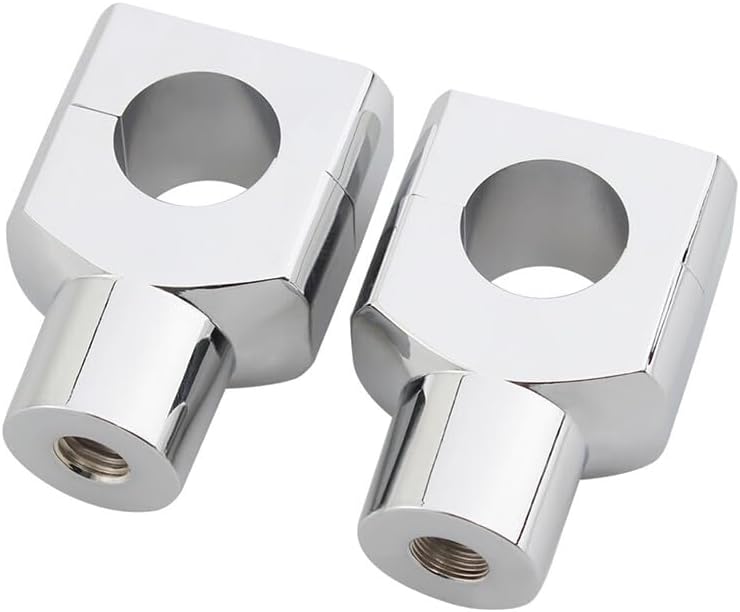 ya 15 10.19 zhengce 2pcs Motorcycle 1 Inch Handlebar Riser Mount Chrome L&R for Suzuki Marauder