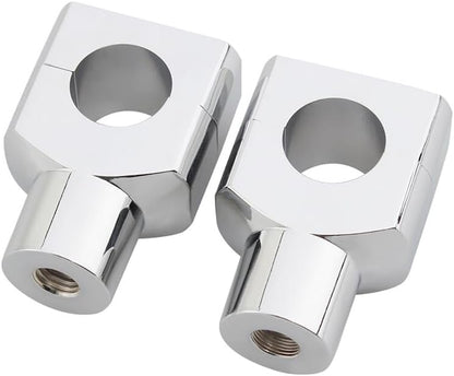 ya 15 10.19 zhengce 2pcs Motorcycle 1 Inch Handlebar Riser Mount Chrome L&R for Suzuki Marauder