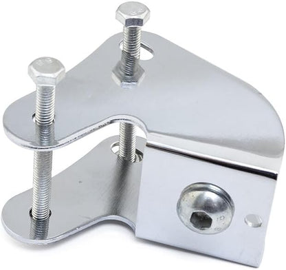 ya 6 8.14 Chrome Headlight Bottom Mount Bracket Adapter Holder For Cruiser Chopper Custom