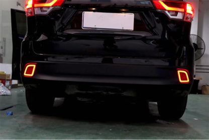 ya 7 8.24 baidi for Toyota Highlander 2014-2019 Pair Rear LED Bumper lamp brake light Trim Refit