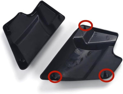 ya 23 10.7 baidi Vivid Black Left Right Side Cover Panel Fit for Harley Touring & Glide 2009-2024