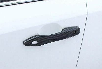 ya 5 8.10 4P for Toyota for Corolla 2019-2023 Carbon Fiber Door Handle Cover Trim W/for Smart Hole