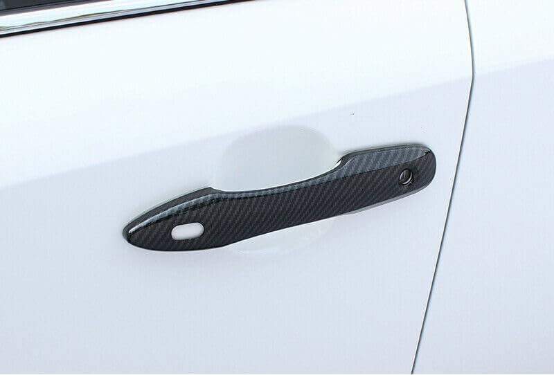 ya 2 8.15 4P for Toyota for Corolla 2019-2023 Carbon Fiber Door Handle Cover Trim with for Smart Hole 