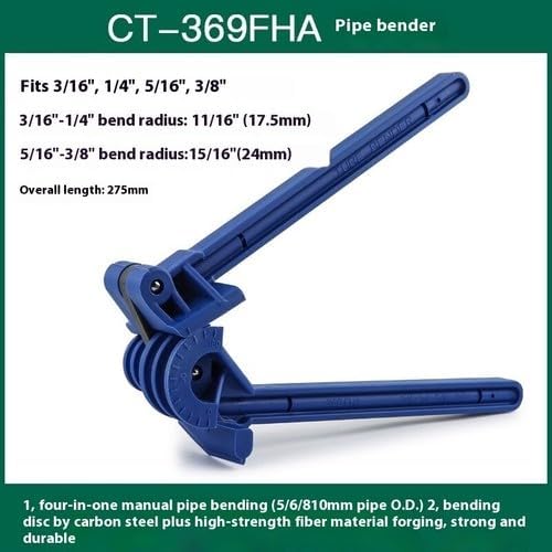 ya 14 9.20 zhengce Manual Pipe Bender, Size 6/8/10 Multi-purpose, Copper Pipe Aluminum Pipe Be-14