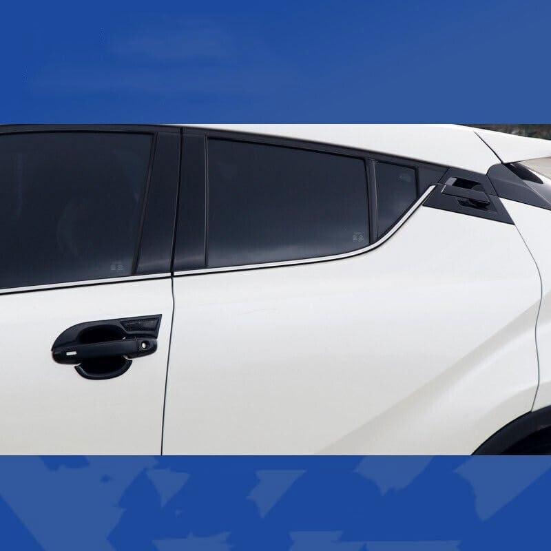 ya 5 8.10 for Toyota CHR C-HR 2018-22 Black Look Side Door Handle Bowl Molding Cover Trim