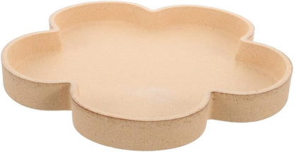 ya 5 8.10 Pot Flower-shaped Tray Office Table Decorative Wood Tea Serving Food