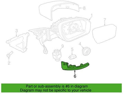 ya 4 8.24 baidi Left side exit mirror turn signal light suitable for Range Rover/Sport/LR4/Evoque