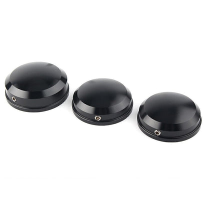 ya 6 8.14 CNC Black Upper Fork Stem Nut Covers Fit Harley FLS FLSS FLSTF FLSTFB 90-17