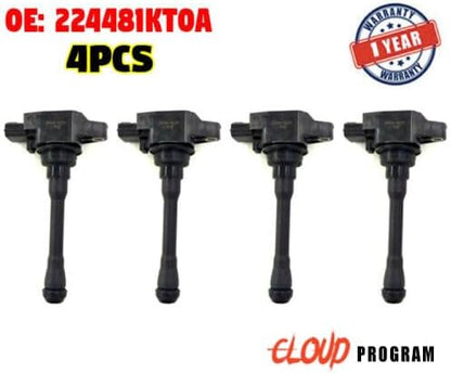 ya 4 8.24 baidi 4Pcs Ignition Coil 22448-1KT0A for Nissan Altima Rogue Sentra for Infiniti FX50 QX60