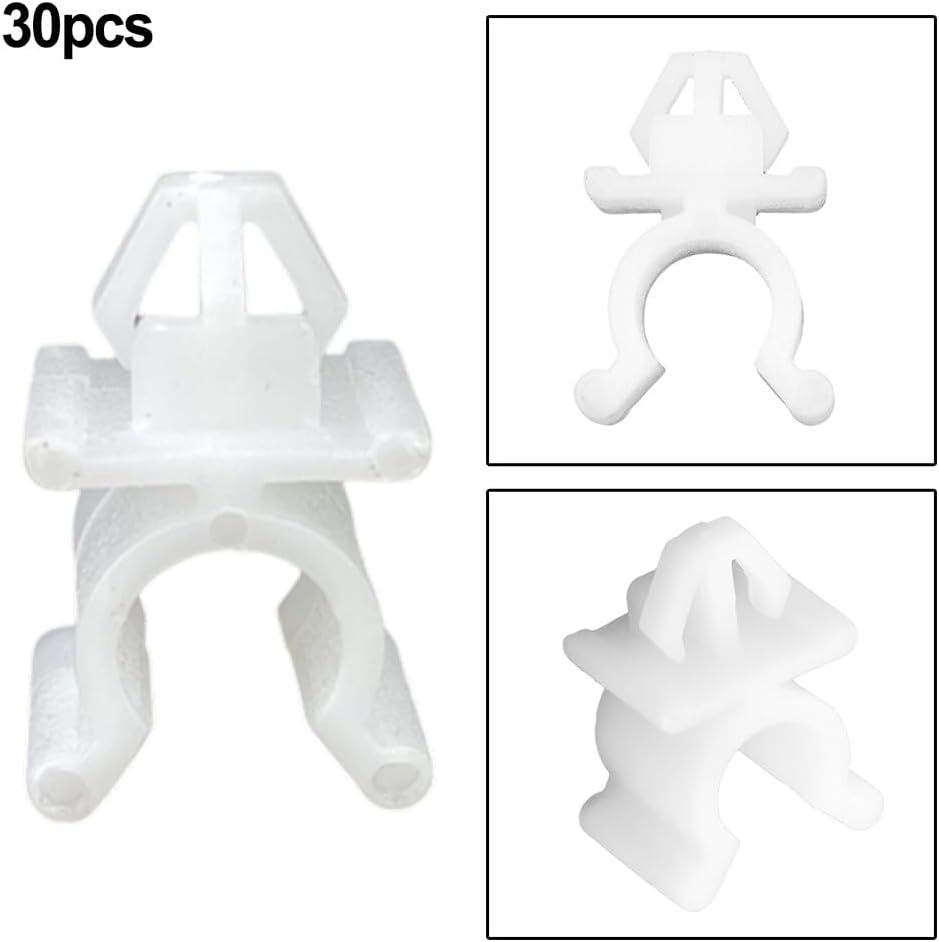 ya 13 9.15 baidi 30pcs For for Nissan Hood Support Prop Rod Clip 65722-01E00 Nylon Replacement