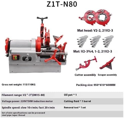 ya 28 10.13 baidi Electric Pipe Cutting and Sleeving Machine Pipe Round Steel Wire Turning Machine