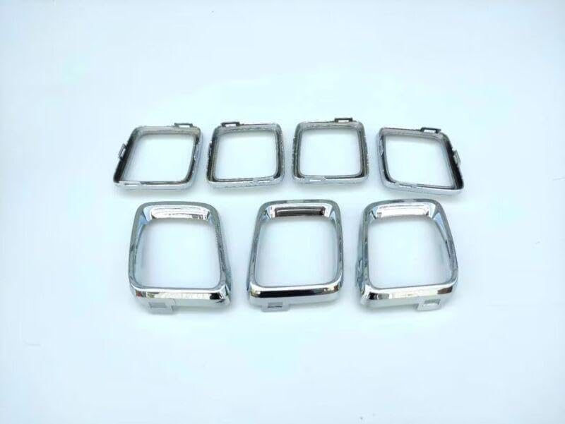 ya 2 8.15 Chrome Plated Forming kit for Front Radiator Ventilation Grille Suitable for 17-21 for Jeep Compass