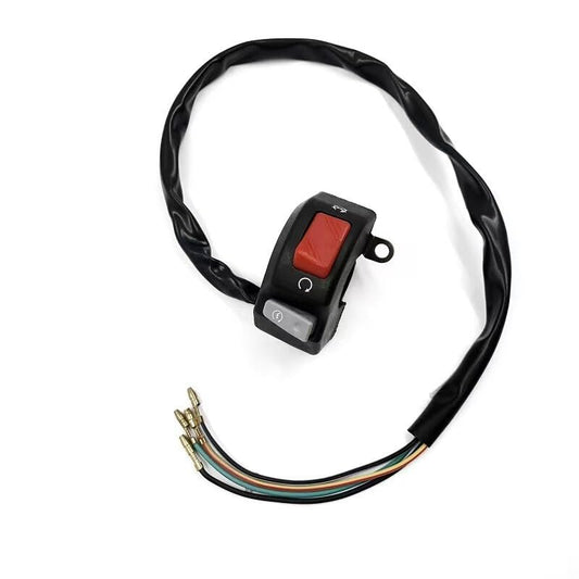 ya 12 10.8 zhengce 7/8 Motorcycle Handlebar Fog Headlight Horn Start Kill Switch 12V ON-Off-Bu
