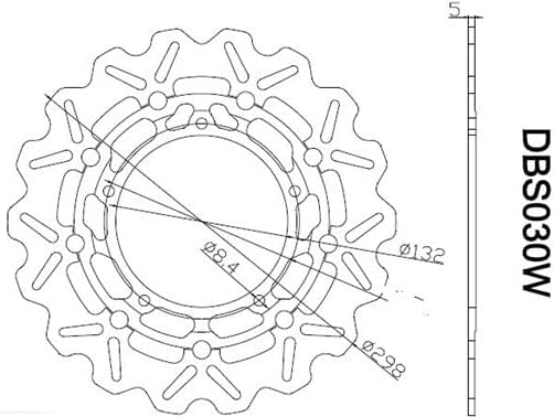 ya 13 9.15 baidi Front Brake Disc Rotor for Yamaha YZF R6 03-04 FZ6/R FJ09 FZ09 MT09 R6S XSR900