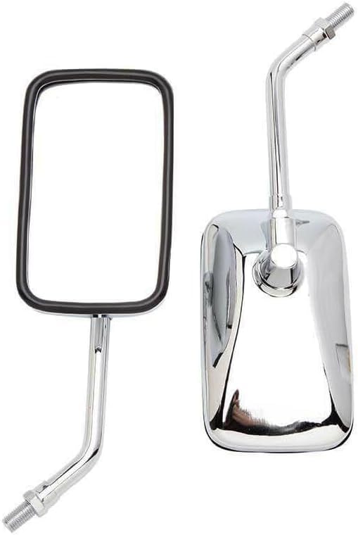 ya 13 9.15 zhengce Motorcycle Chrome Rectangular Rearview Mirror Chrome Suitable for Street Bi
