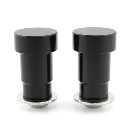 ya 9 10.24 CNC Mirror Hole Caps Cover Fit for Thruxton Pair Aluminum Black Motorcycle