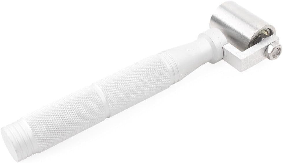 ya 4 8.14 Stainless Steel Pressure Roller Flat Wallpaper Apply Hand Tool & Bearing Silver