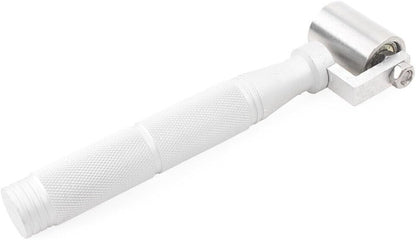 ya 4 8.14 Stainless Steel Pressure Roller Flat Wallpaper Apply Hand Tool & Bearing Silver