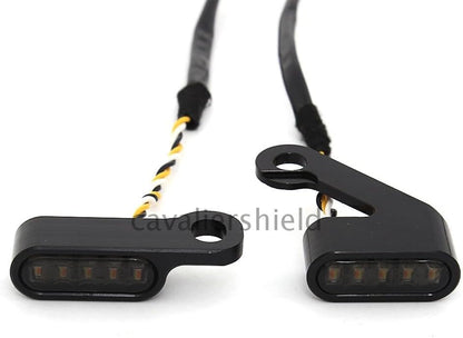 ya 13 9.15 baidi 2x Black LED Turn Signal Light Blinker Indicator Lamp for Harley Sportster
