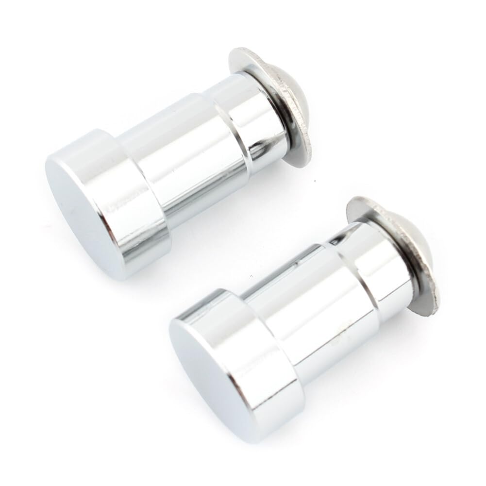 ya 9 10.24 Pair CNC Mirror Hole Caps Cover Fit for Thruxton Aluminum Motorcycle Chrome