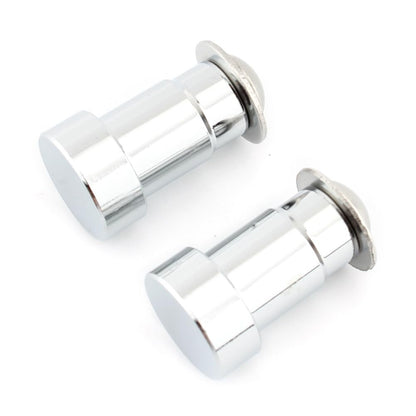 ya 9 10.24 Pair CNC Mirror Hole Caps Cover Fit for Thruxton Aluminum Motorcycle Chrome