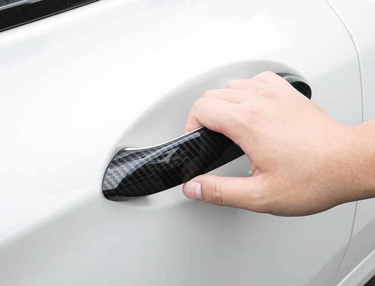 ya 5 8.10 for BMW 3-Series G20 2019-23 Carbon Fiber Exterior Side Door Handle Cover Trims