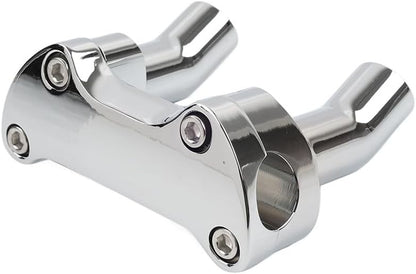 ya 15 10.19 zhengce Top Cover 3.5 Handlebar Risers Clamp Chrome for Harley Dyna Softail Sportster