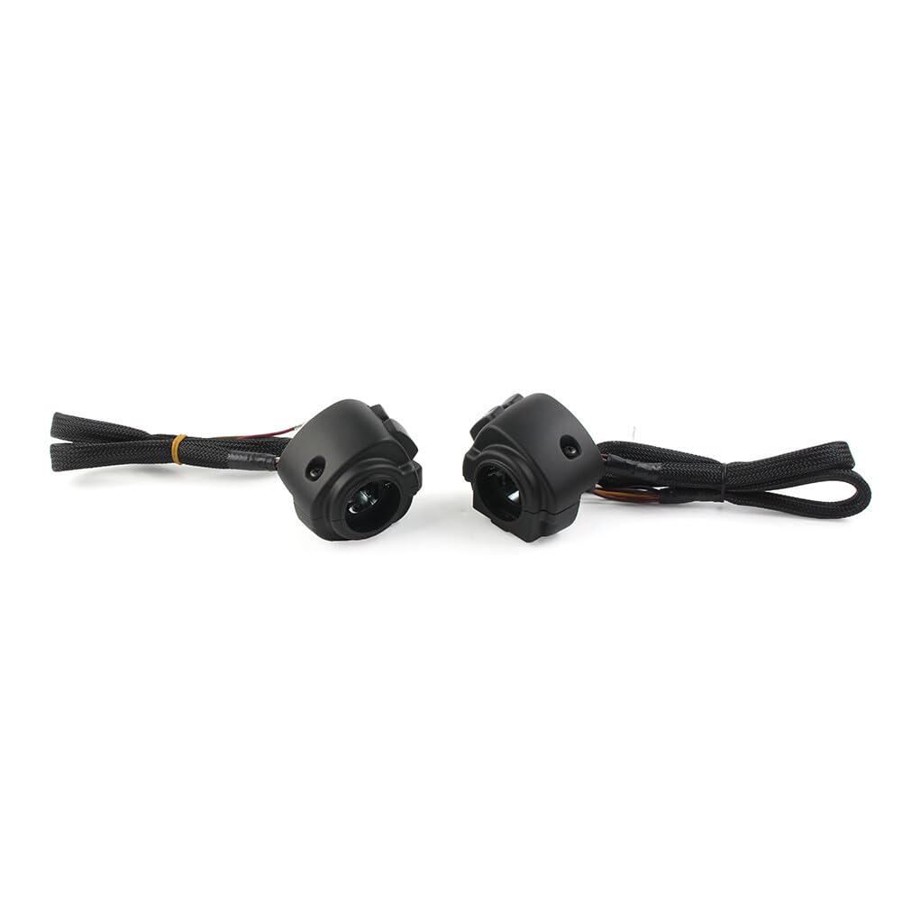 ya 6 8.24 baidi Black Motorcycle Handlebar Control Switches+Wiring Harness for Harley Dyna Vrod