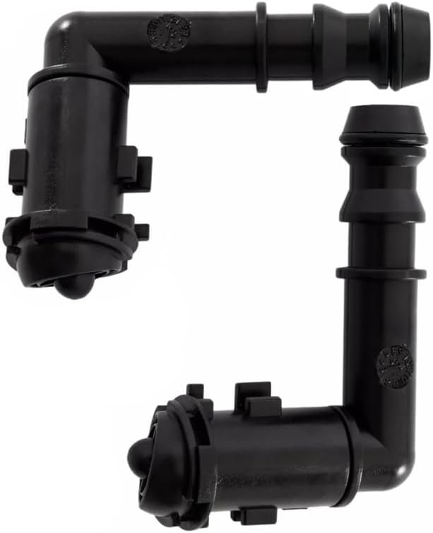 ya 12 10.8 baidi 2X For CTS 2008-2009 Left+Right HeadLight Washer Spray Nozzle Black Plastic
