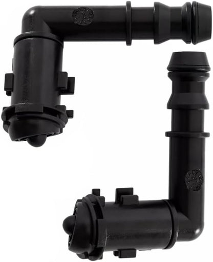 ya 12 10.8 baidi 2X For CTS 2008-2009 Left+Right HeadLight Washer Spray Nozzle Black Plastic