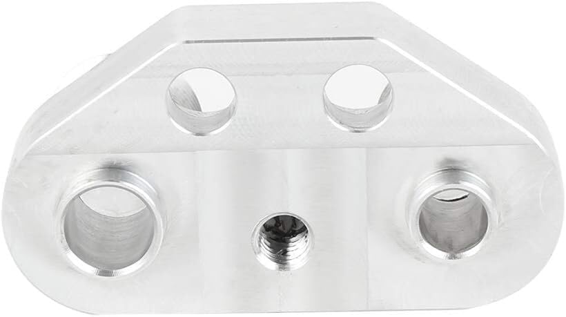 ya 12 10.8 baidi AC Compressor Adapter Fitting for Sanden SD7B10 7176 Aluminum Alloy Silver Tone