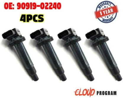 ya 4 8.24 baidi 4-pack ignition coil 90919-02240 for Toyota Echo Prius Yaris for Scion xA xB 1.5L