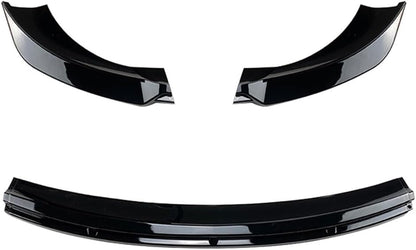 ya 2 8.15 Front Bumper Lip Chin Spoiler Splitter Glossy Black Fit for Tesla for Model 3 2017-2021