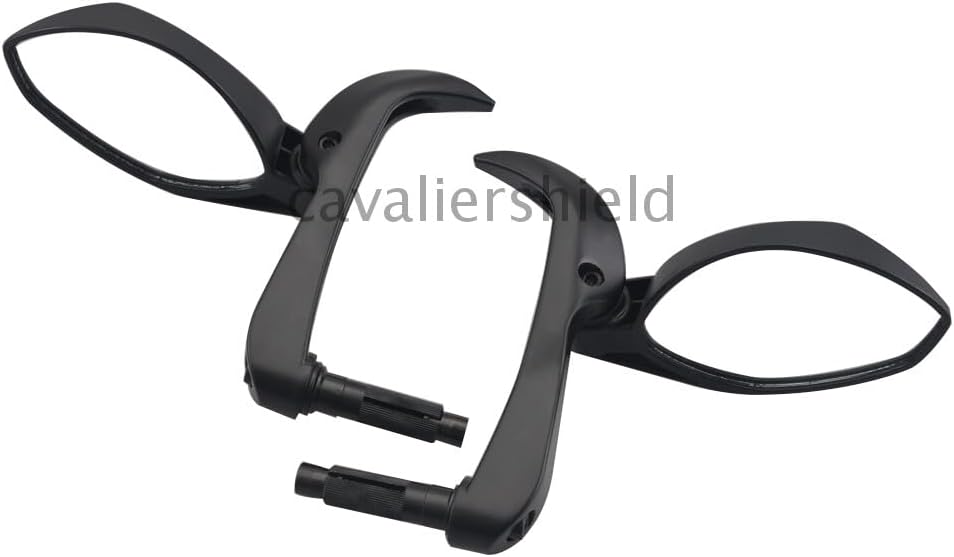 ya 13 9.15 baidi Pair Black Motorcycle 7/8 22mm Handguard Protect Handle Bar End Rearview Mirror