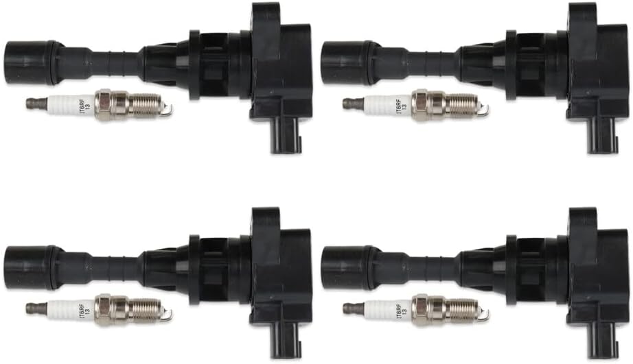ya 9 10.24 4x Ignition Coil & 4x Iridium Spark Plug Fit for 2006-2008 for Mazda 5 UF541