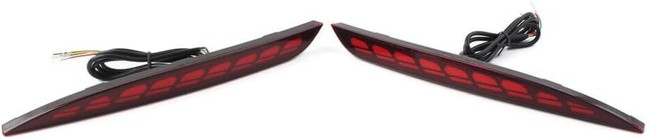 ya 2 8.15 Rear Bumper Reflector Brake Light Dynamic Dragon Scale Fit for Tesla Model 3 2017-22