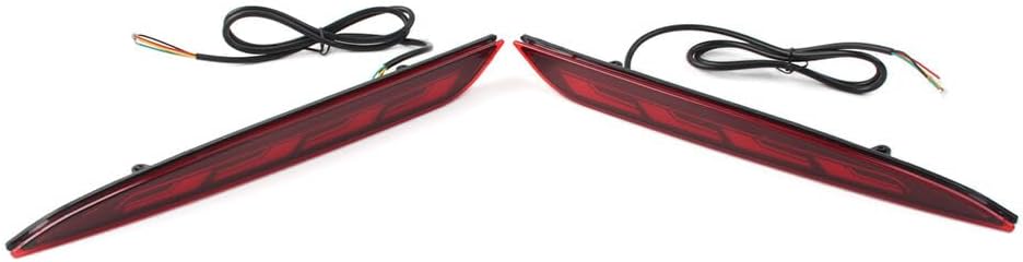 ya 4 8.14 Rear Fog Brake Light Turn Signal Reflector Bumper Light for Tesla Model S 12-22