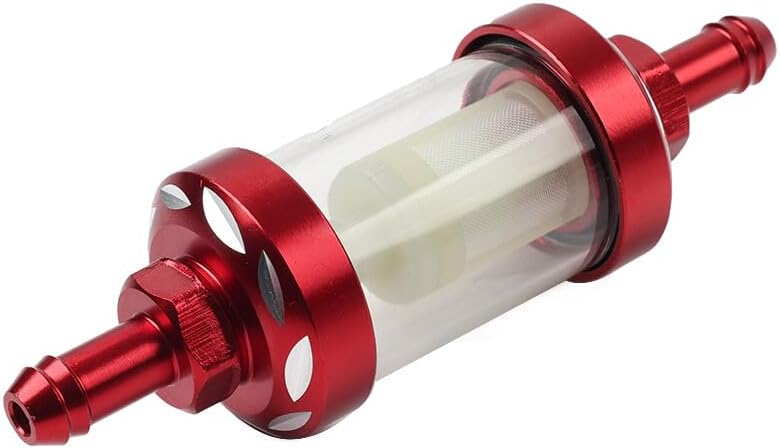 ya 11 9.14 baidiUniversal 8MM 5/16 Inline Reusable Motorcycle Gas Fuel Filter