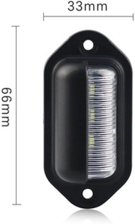 ya 13 9.15 baidi 2X 12V 6LED Licence Number Plate Light For Truck Trailer Boat Caravan Waterproof