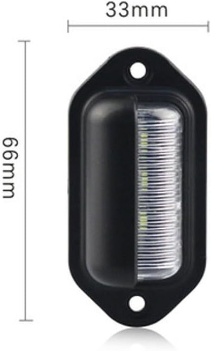 ya 13 9.15 baidi 2X 12V 6LED Licence Number Plate Light For Truck Trailer Boat Caravan Waterproof