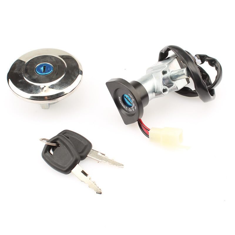 ya 9 10.24 Ignition Switch Fuel Gas Tank Cap Lock Key Set for Harley XG750 500 2014-20